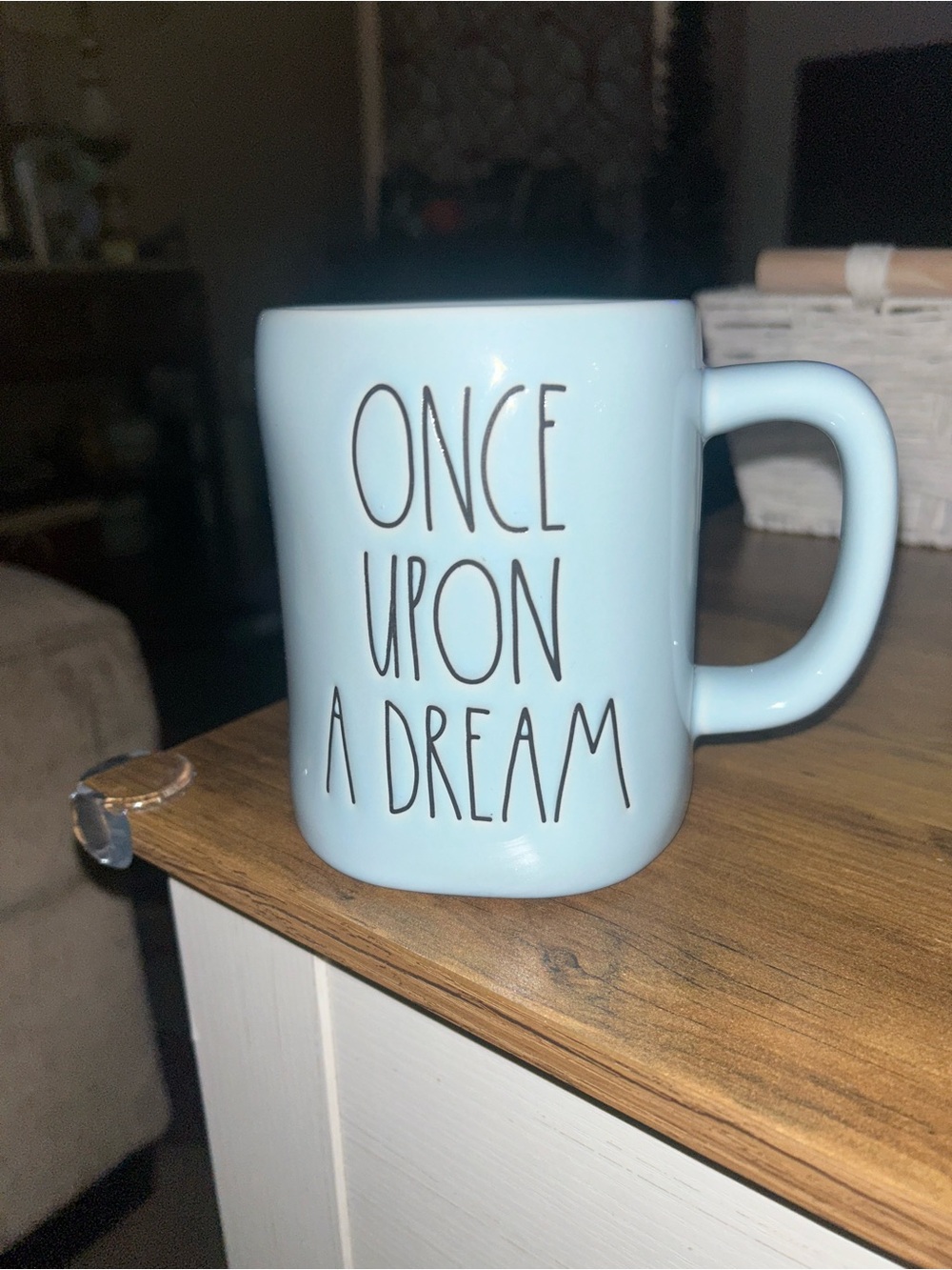 Rae Dunn Disney Sleeping Beauty "Once Upon a Dream" ceramic coffee mug cup
